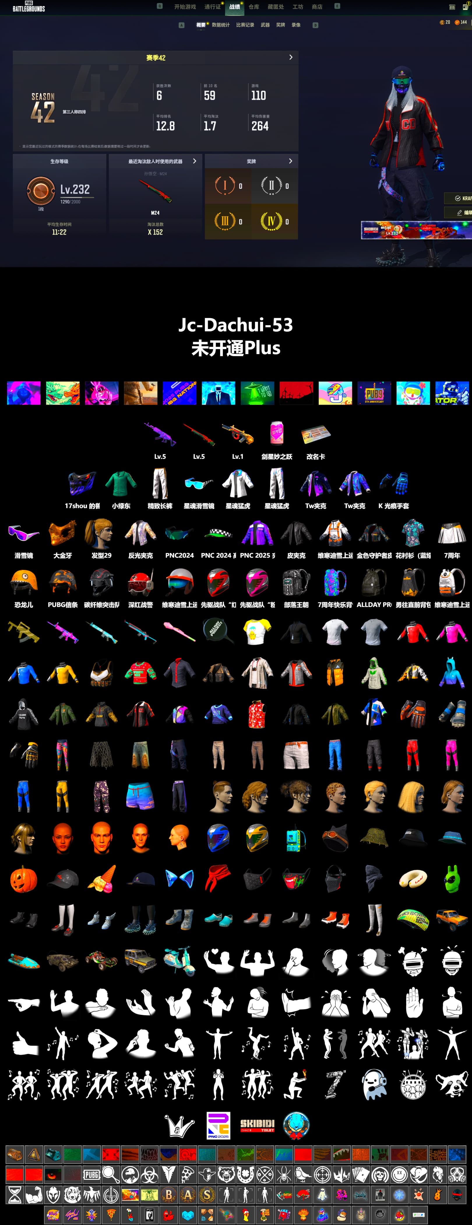 Snow Glasses, PGC 2021 Contingent Chaos Mask, Harley Quinn's Hair, XingHun's Tiger Strike Jacket, XingHun's Tiger Strike Pants, Exquisite Pants - 2
