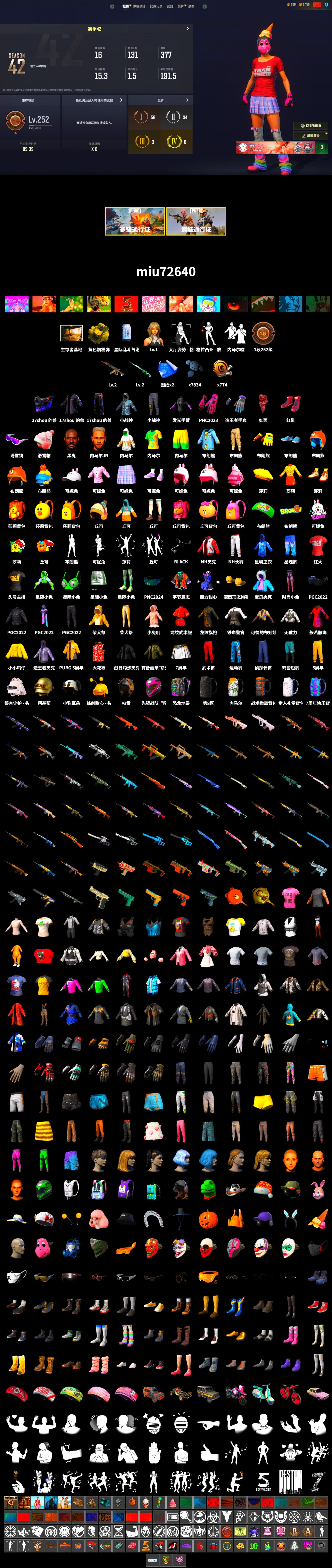 Yellow Smoke Grenade, Hi-top Trainers (Red), Jonathan Kamau, Snow Glasses, PLAYERUNKNOWN's Bandana, Heavy Fur Coat (Black), Sha Wujing's Shorts, XingHun's Hoodie, Xinghun's Tracksuit Pants, StreamerOne, Full Autumn — M416, XingHun's AKM - 2