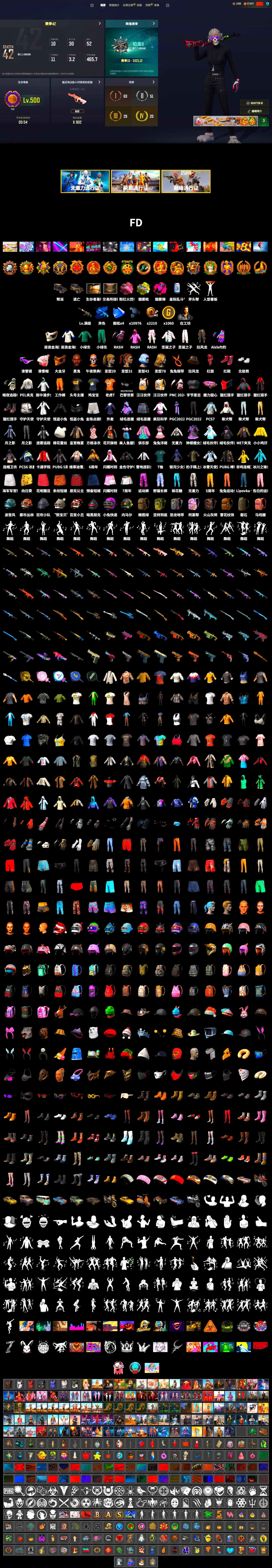 Magenta Smoke Grenade, Yellow Fog of Fury — M79, Hi-top Trainers (Red), Jonathan Kamau, Snow Glasses, PGC 2021 Contingent Chaos Mask, PLAYERUNKNOWN's Bandana, Heavy Fur Coat (Black), Rash Beixli Xtra Tough Jacket, Polar Bear Feet, Harley Quinn's Hair, Rash Beixli Xtra Tough Jacket, PEL 2019 Phase 2 Jacket, XiongDi Hoodie, StreamerOne, Training Jacket (Green), GLL Grand Slam Sweatshirt - 2