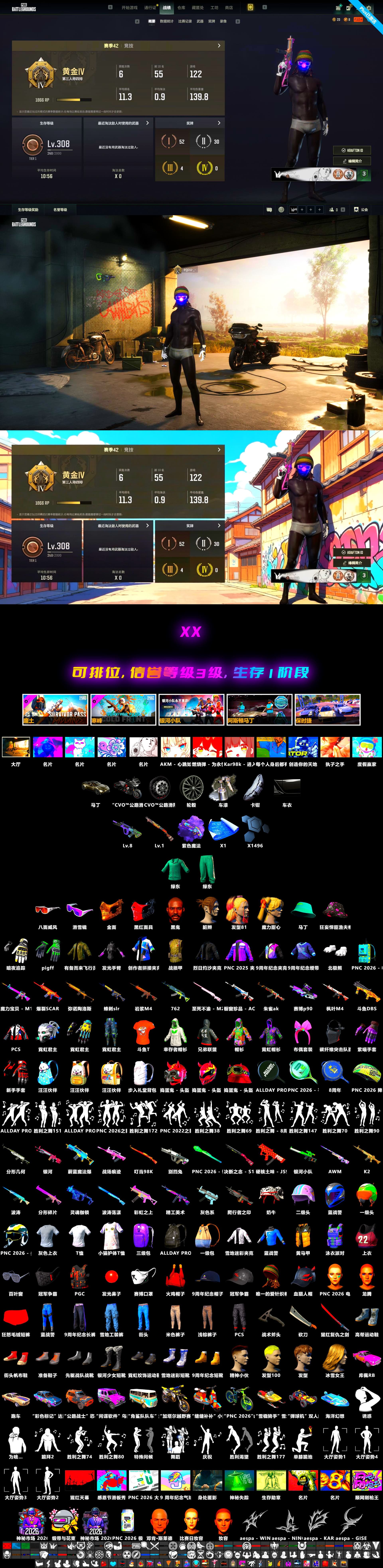 Neon Dream — AUG, PGC 2021 Contingent Chaos Mask, Snow Glasses, Jonathan Kamau, «V12 Vantage Roadster» Sports Car, Purple Magical Mist — M79, Sun Scorched — S1897 - 2
