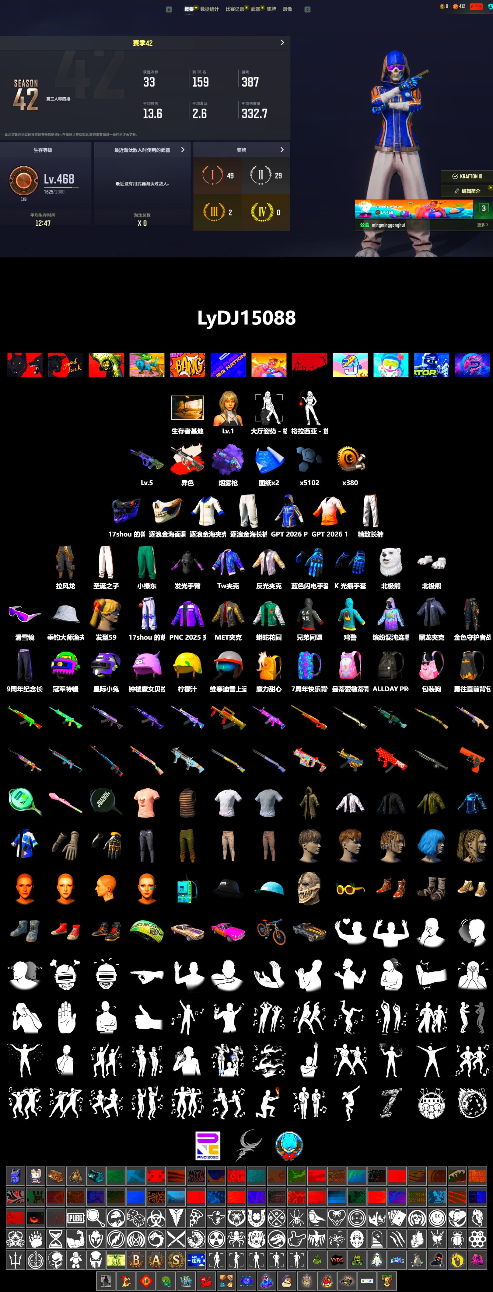 Neon Dream - AUG (White Orange), Purple Magical Mist — M79, Snow Glasses, Polar Bear Feet, Exquisite Pants, XiongDi Hoodie, Training Jacket (Green), Blue Thunder Gloves - 2