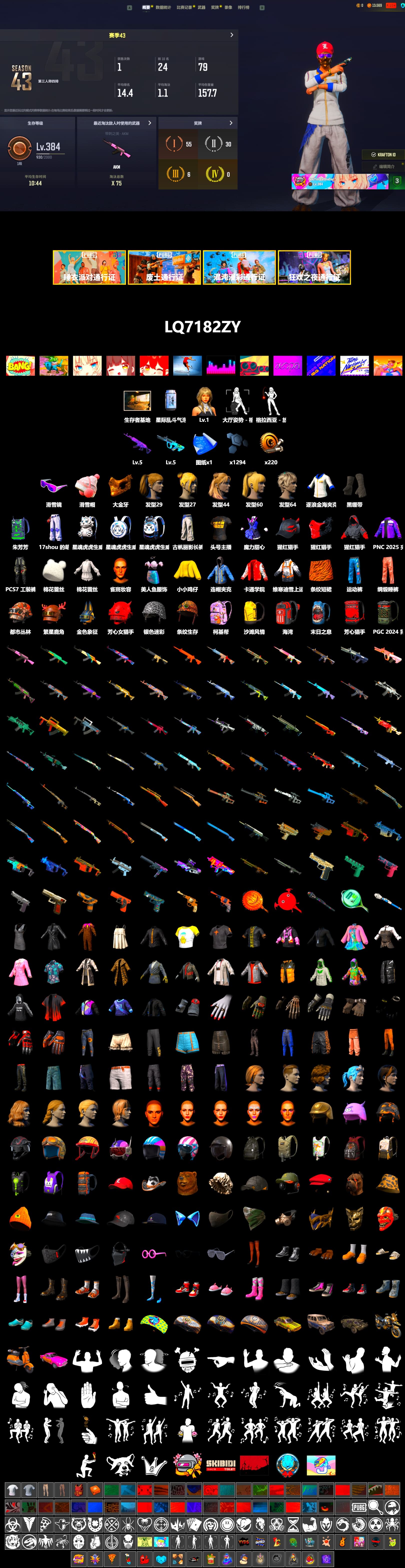 Duncan's Infiltrator Handwraps, Snow Glasses, PGC 2021 Contingent Chaos Mask, Harley Quinn's Hair, Sideshow Bear Feet, StreamerOne - 2