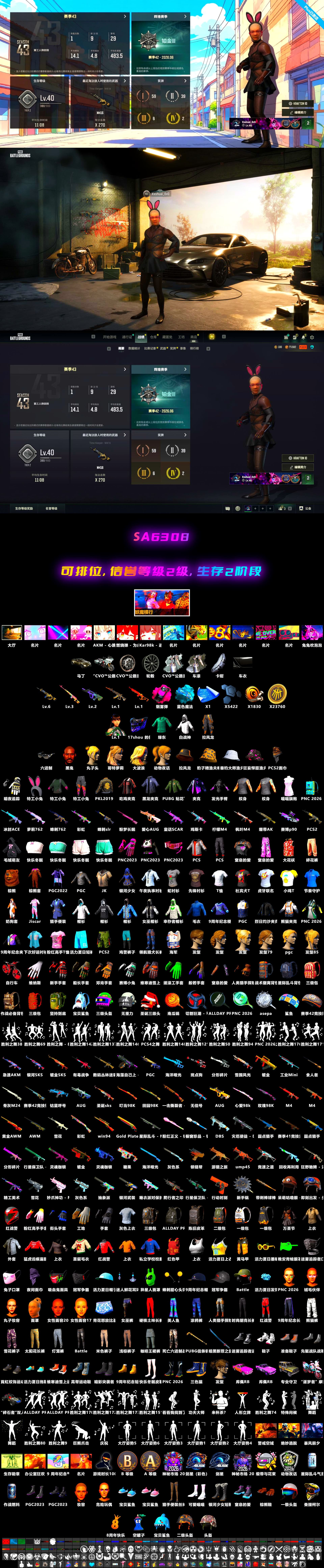 Blue Magical Mist — M79, Magenta Smoke Grenade, Neon Dream — AUG, Yule Sleigh — Mini14, Danucd's Gloves, Jonathan Kamau, «V12 Vantage Roadster» Sports Car, Demon's Touch — ACE32, EVE - 2