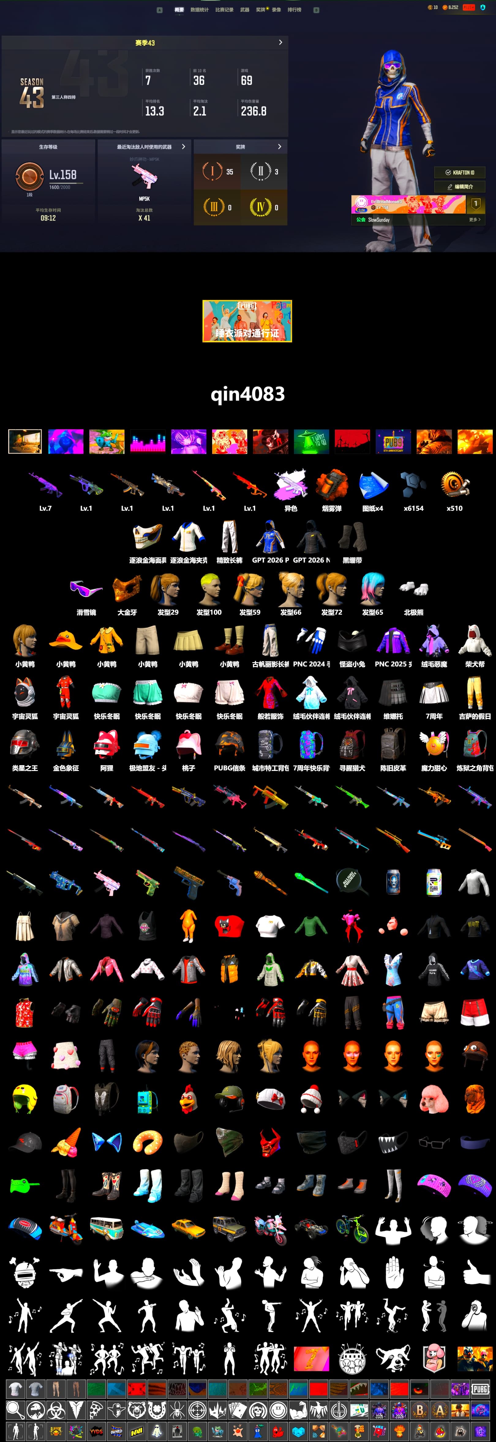 Rest in Pink — Dragunov [1], Medusa — Beryl M762 (Gray Purple), Orange Smoke Grenade, Duncan's Infiltrator Handwraps, Snow Glasses, PGC 2021 Contingent Chaos Mask, Polar Bear Feet, Harley Quinn's Hair, Exquisite Pants - 2
