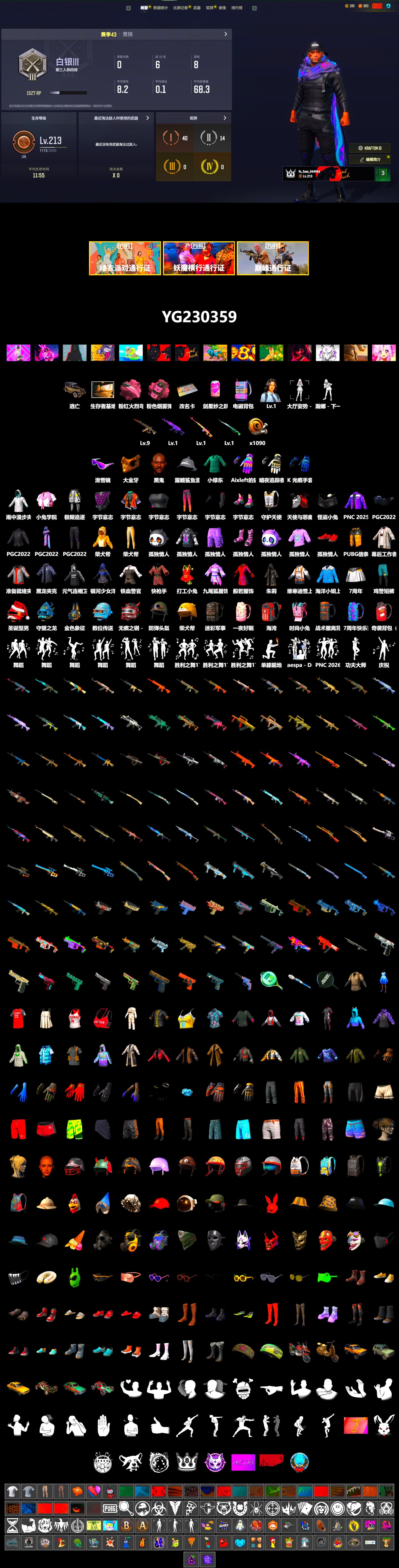 Rest in Pink — Dragunov [1], Pink Smoke Grenade, Jonathan Kamau, Snow Glasses, PGC 2021 Contingent Chaos Mask, Sha Wujing's Shorts, Full Autumn — M416 - 2