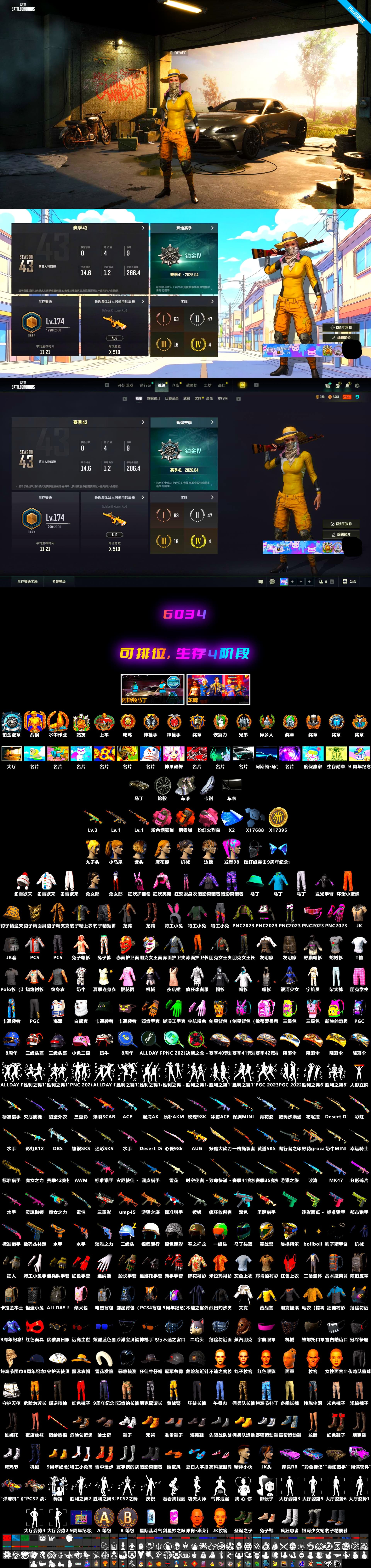 Demon's Touch — ACE32 [1], Darkest Depths — Beryl M762, Harley Quinn's Hair, «V12 Vantage Roadster» Sports Car, Orange Smoke Grenade, Chrono Cannon — SKS - 2