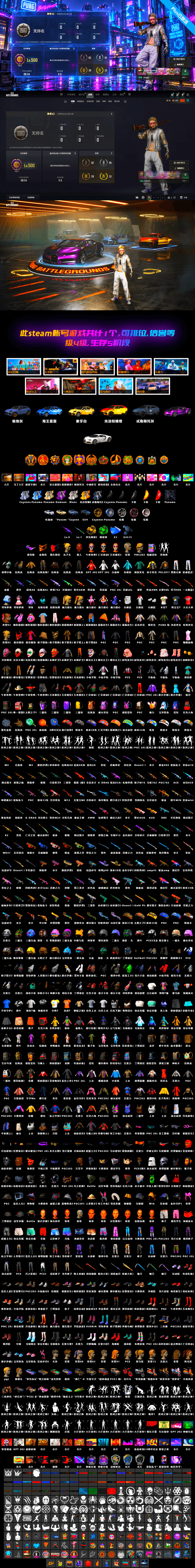 Emerald Smoke Grenade, Medusa — Beryl M762, «Chiron» Sports Car, Danucd's Gloves, Snow Glasses, PGC 2021 Contingent Chaos Mask, Jonathan Kamau, «Chiron» Sports Car, «Cayenne Turbo GT» SUV, «Panamera Turbo S» Sedan, Cosmic Caliber - Kar98k - 2