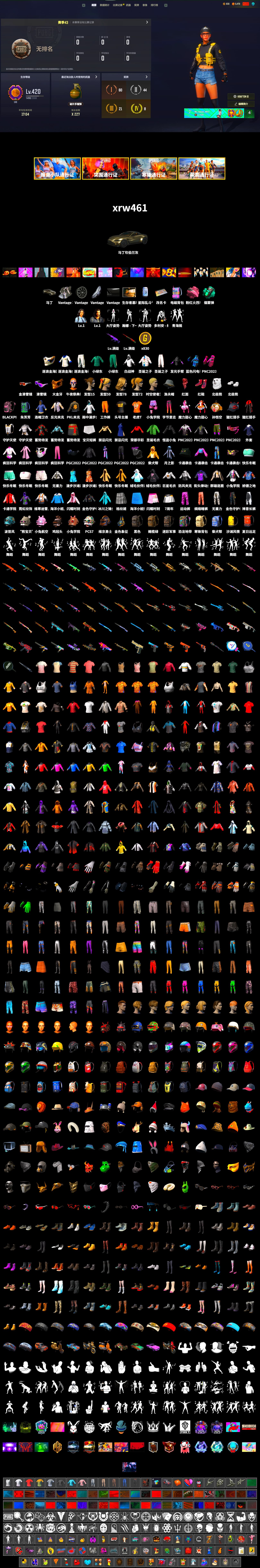 Teal Smoke Grenade, Hi-top Trainers (Red), «V12 Vantage Roadster» Sports Car, Snow Glasses, PGC 2021 Contingent Chaos Mask, PLAYERUNKNOWN's Bandana, Heavy Fur Coat (Black), Polar Bear Feet, PKL 2019 Phase 2 Jacket, Sideshow Bear Feet, StreamerOne, Training Jacket (Green), Blue Thunder Gloves - 2