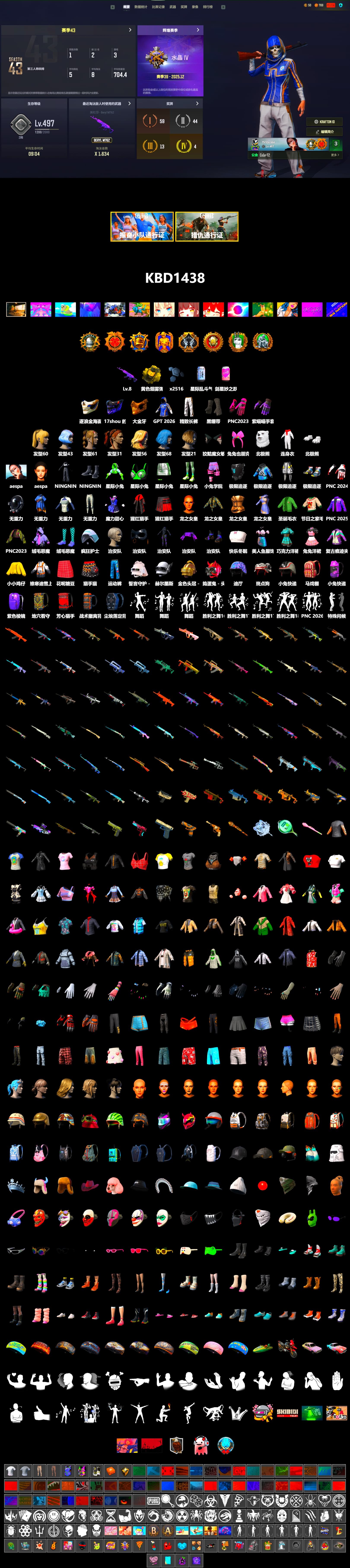 Yellow Smoke Grenade, Duncan's Infiltrator Handwraps, PGC 2021 Contingent Chaos Mask, Aespa, Polar Bear Feet, Exquisite Pants - 2
