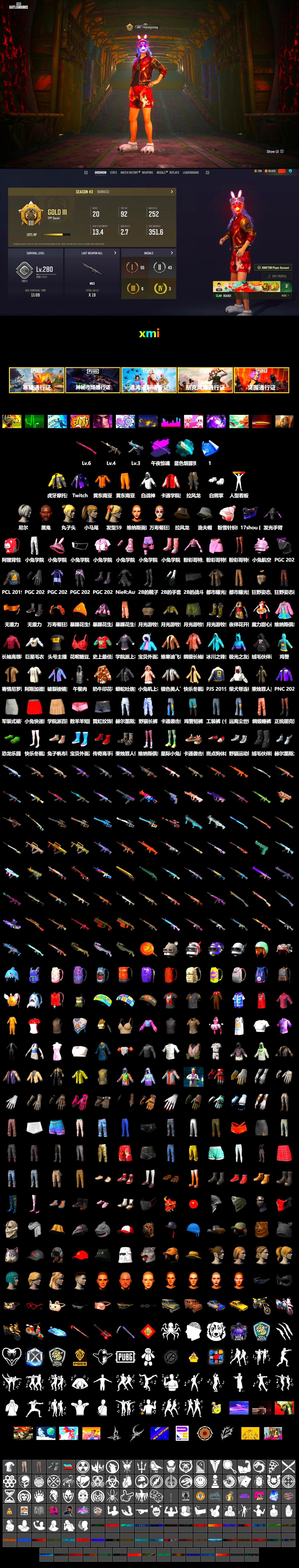 Jonathan Kamau, Polar Bear Feet, Nier, Harley Quinn's Hair, PJS 2019 Phase 2 Jacket, Sideshow Bear Feet, Sha Wujing's Shorts, StreamerOne - 2