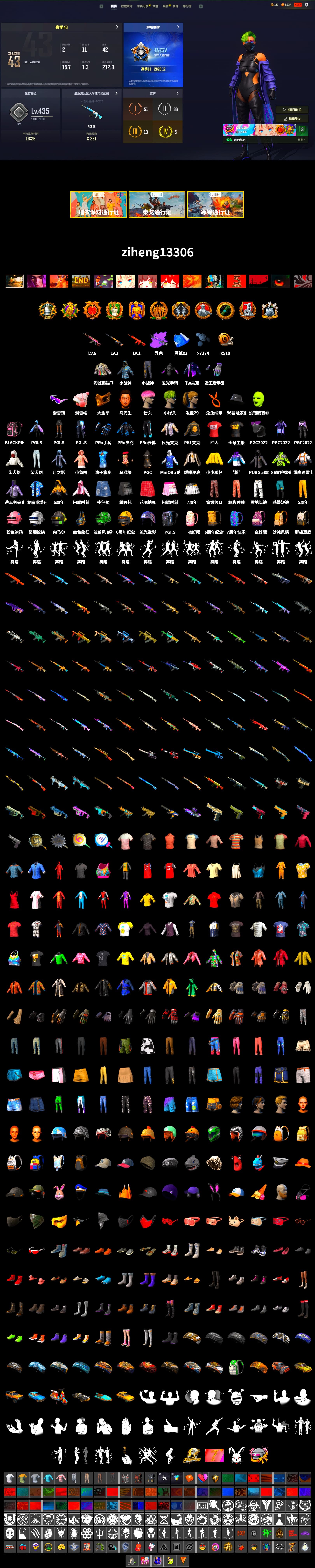 Bunny Patrol — Mk12, Snow Glasses, PGC 2021 Contingent Chaos Mask, Harley Quinn's Hair, Hairstyle PGI.S, PKL 2019 Phase 2 Jacket, Sha Wujing's Shorts, StreamerOne, Full Autumn — M416, Crash Test Handwraps - 2