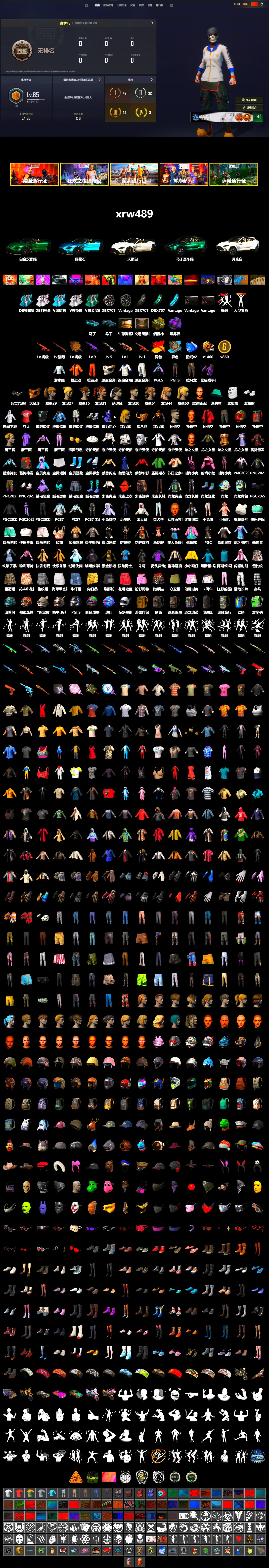 Purple Smoke Grenade, Ivory Fog of Fury — M79, «V12 Vantage Roadster (Luxe)» Sports Car, «DBX707» SUV, PGC 2021 Contingent Chaos Mask, Escapee Jacket, Jailbird T-Shirt, Rash Vest, Polar Bear Feet, Harley Quinn's Hair, PGI 2018 «Four Angry Men» Hoodie, «DBX707» SUV, XiongDi Hoodie, Silver Plate — Mini14, Crimson Snowflake - QBZ, Rose-tinted Glasses - 2