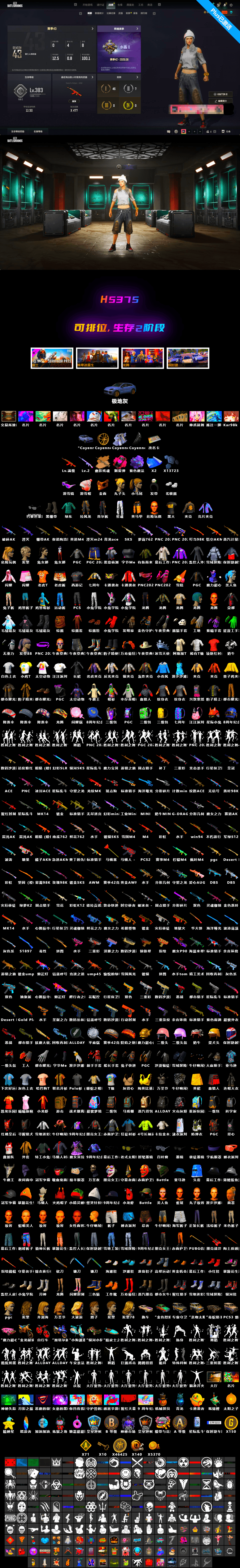 Deadly Dollhouse — SLR [MAX], Magenta Smoke Grenade, Santa's Helper — AKM, Harley Quinn's Hair, PGC 2021 Contingent Chaos Mask, Snow Glasses, Purple Magical Mist — M79, «Cayenne Turbo GT» SUV - 2