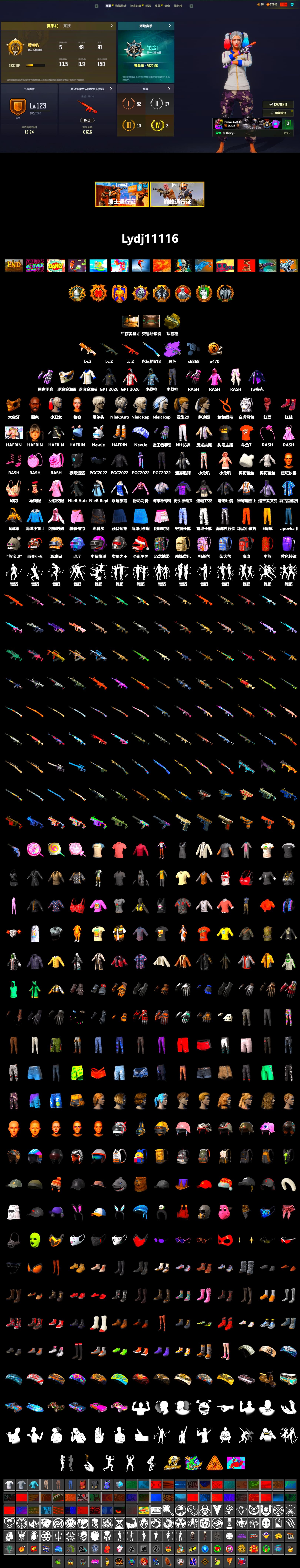 Bunny Patrol — Mk12, Ivory Fog of Fury — M79, Hi-top Trainers (Red), Heybox Gloves, Harley Quinn's Hair, 9S's Hairstyle, Jonathan Kamau, PGC 2021 Contingent Chaos Mask, PLAYERUNKNOWN's Bandana, Heavy Fur Coat (Black), Rash Beixli Xtra Tough Jacket, Pubg X Newjeans, Nier, Harley Quinn's Hair, Rash Beixli Xtra Tough Jacket, Harley Quinn's Makeup, StreamerOne, Refined Aeolus — Vector, Douyu Biker Jacket, Forever's S1897, DOUYU T-shirt - 2