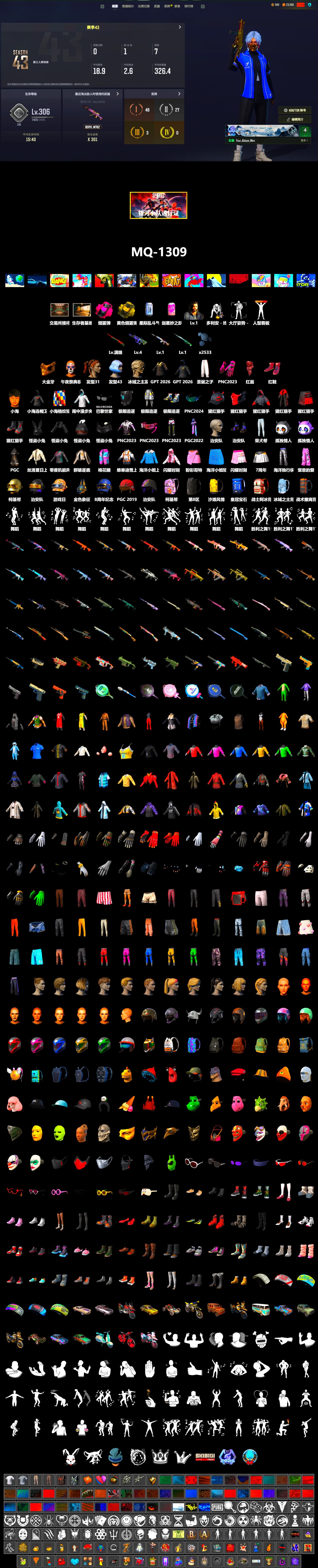 Magenta Smoke Grenade, Yellow Smoke Grenade, Hi-top Trainers (Red), PGC 2021 Contingent Chaos Mask, PLAYERUNKNOWN's Bandana, Heavy Fur Coat (Black), Diva Glasses (White) - 2