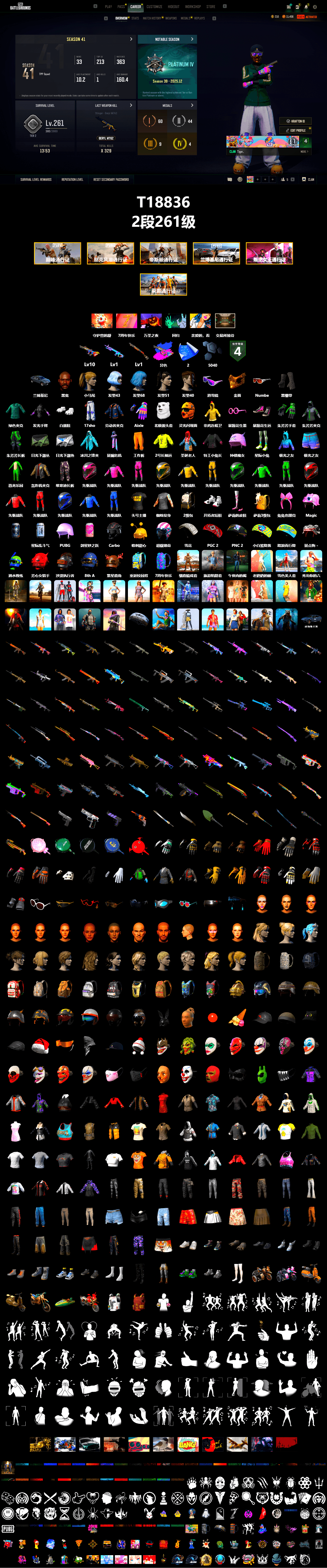 Duncan's Infiltrator Handwraps, Jonathan Kamau, Snow Glasses, PGC 2021 Contingent Chaos Mask, Polar Bear Feet, Harley Quinn's Hair, StreamerOne, Diva Glasses (White), «DBX707» SUV - 2
