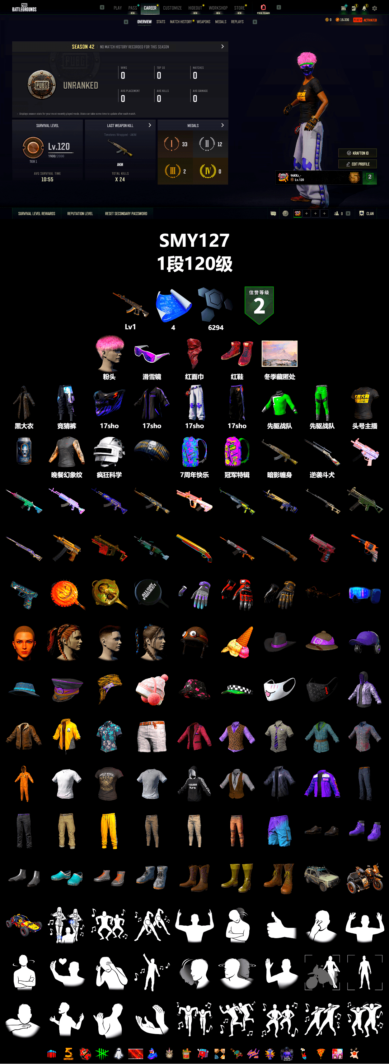 Hi-top Trainers (Red), Snow Glasses, PLAYERUNKNOWN's Bandana, Heavy Fur Coat (Black), StreamerOne - 2
