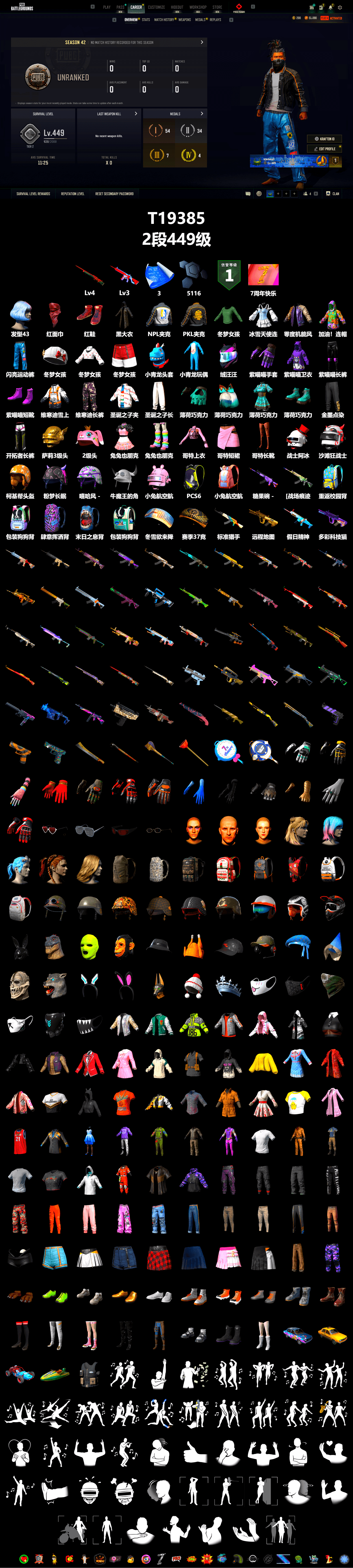 Hi-top Trainers (Red), PLAYERUNKNOWN's Bandana, Heavy Fur Coat (Black), NPL 2019 Phase 2 Jacket, PKL 2019 Phase 2 Jacket, Sideshow Bear Feet - 2