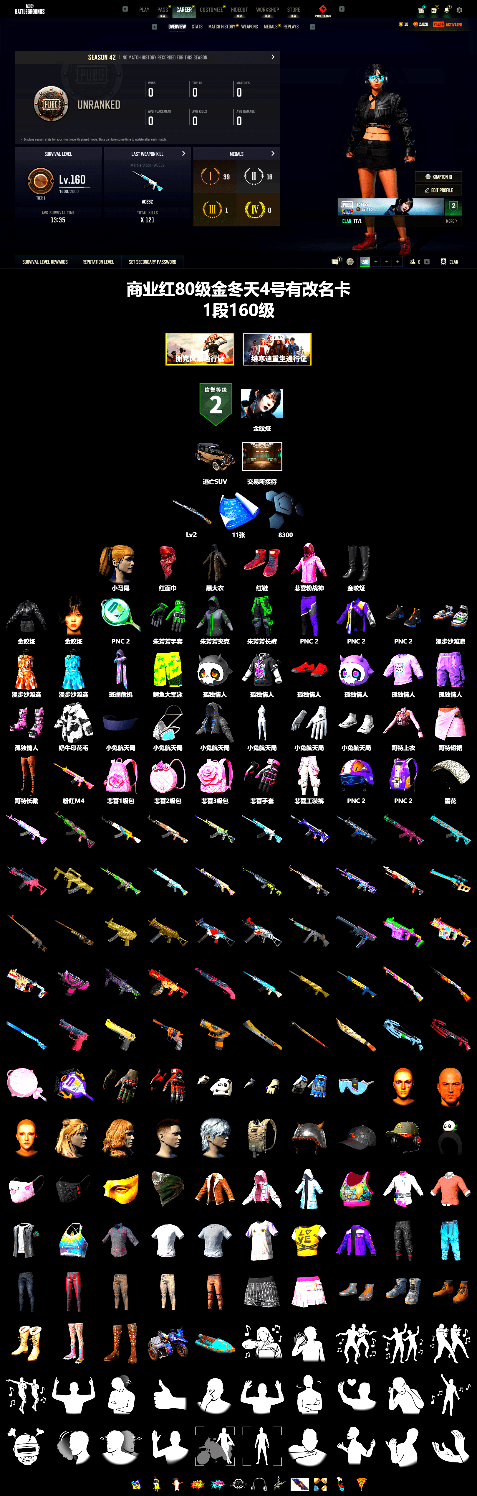 Hi-top Trainers (Red), PLAYERUNKNOWN's Bandana, Heavy Fur Coat (Black), Rash Beixli Xtra Tough Jacket, aespa Stage, Harley Quinn's Hair, Rash Beixli Xtra Tough Jacket, aespa WINTER - 2