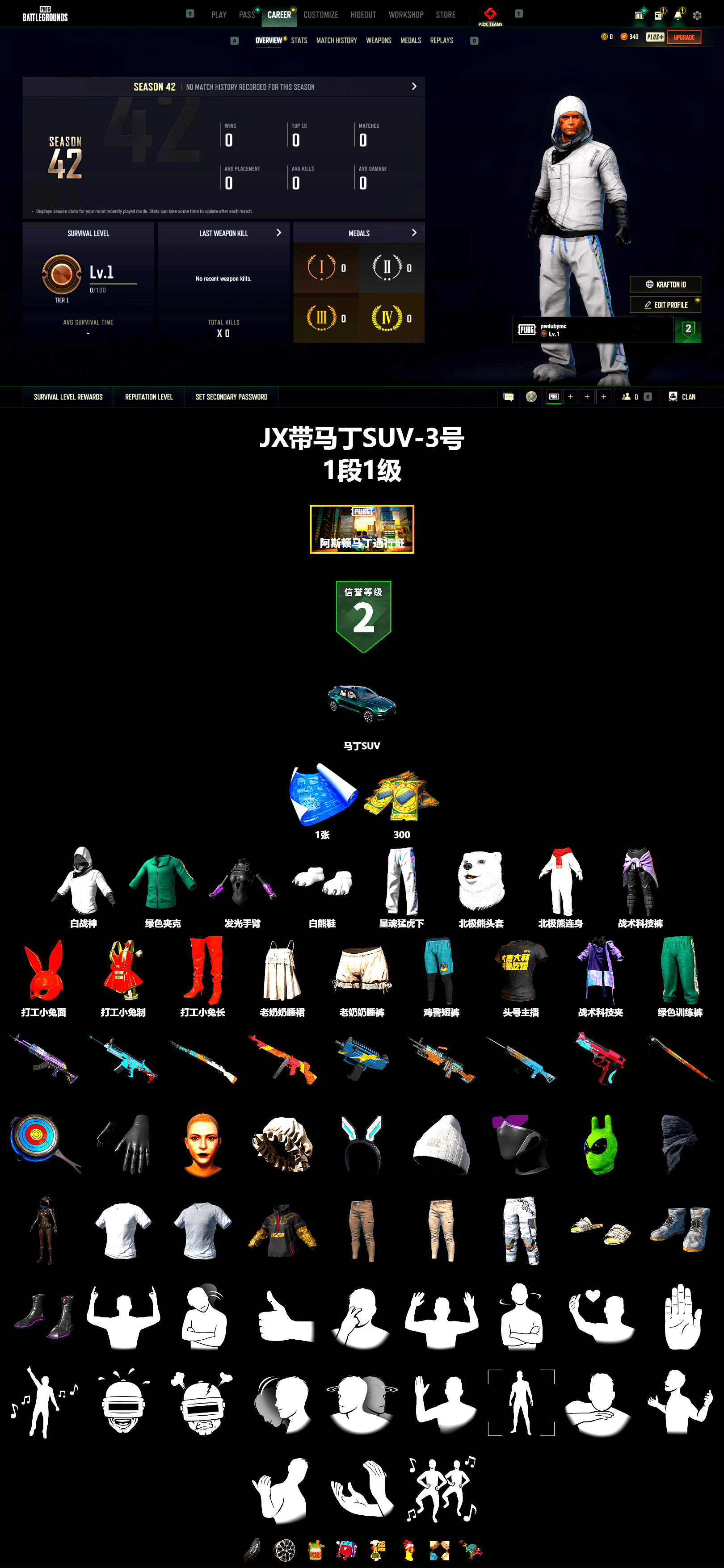 «DBX707» SUV, Polar Bear Feet, XingHun's Tiger Strike Pants, «DBX707» SUV, StreamerOne, Training Jacket (Green) - 2