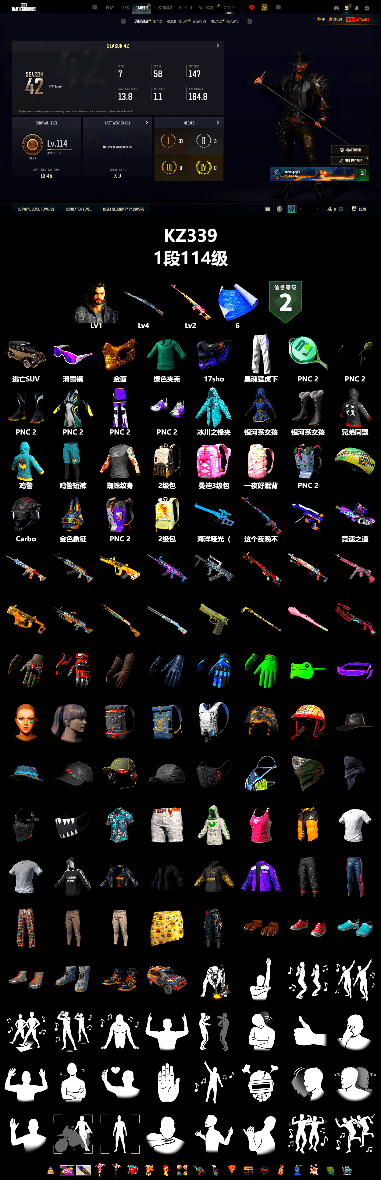 Rest in Pink — Dragunov [2], Snow Glasses, PGC 2021 Contingent Chaos Mask, XingHun's Tiger Strike Pants, XiongDi Hoodie, Sha Wujing's Shorts, Blue Thunder Gloves, Sideshow Bear Feet - 2