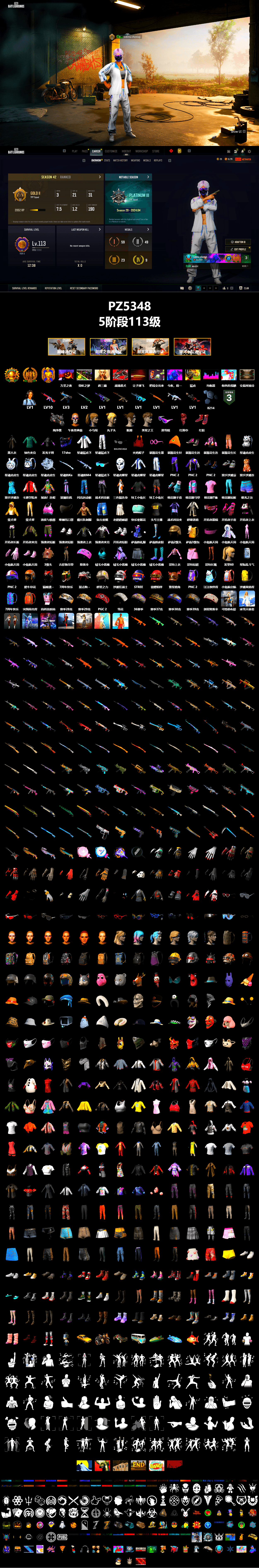 Hi-top Trainers (Red), «Panigale V4 S (Pitch Black)» Motorcycle, Snow Glasses, PLAYERUNKNOWN's Bandana, Heavy Fur Coat (Black), Harley Quinn's Hair, XingHun's Tiger Strike Jacket, XingHun's Tiger Strike Pants, StreamerOne - 2