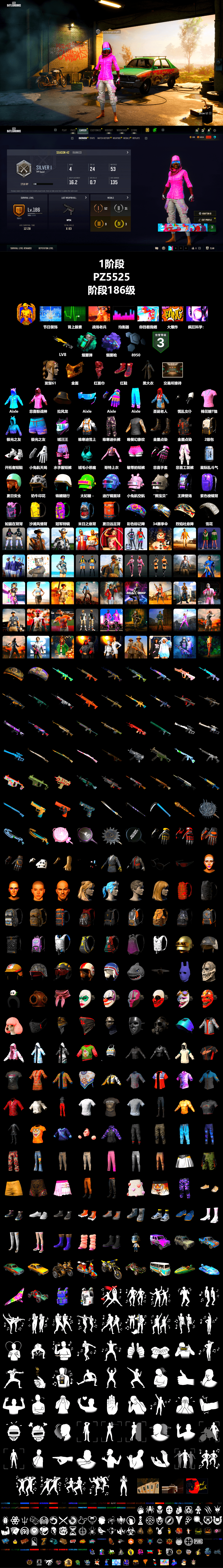 Teal Smoke Grenade, Purple Magical Mist — M79, Hi-top Trainers (Red), PGC 2021 Contingent Chaos Mask, PLAYERUNKNOWN's Bandana, Heavy Fur Coat (Black), Rash Beixli Xtra Tough Jacket, Rash Beixli Xtra Tough Jacket - 2