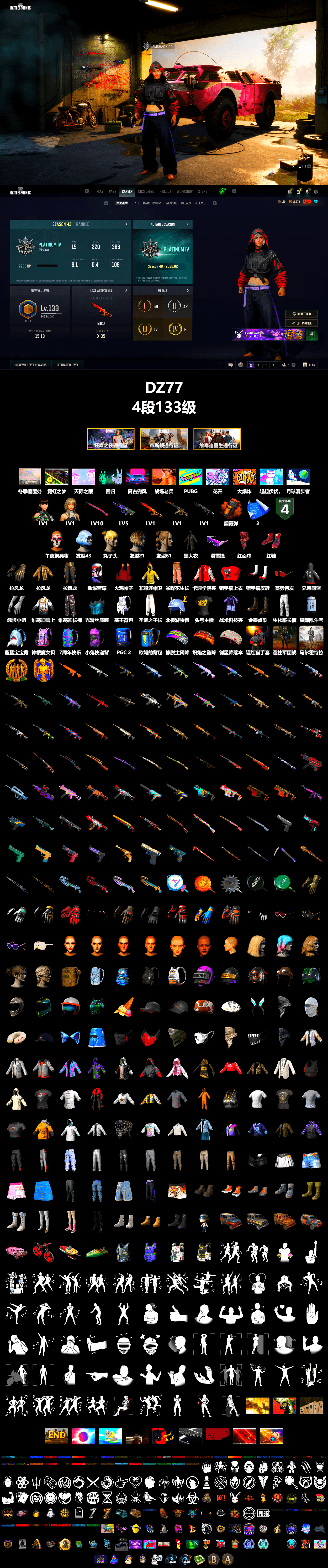 Orange Smoke Grenade, Hi-top Trainers (Red), Snow Glasses, PLAYERUNKNOWN's Bandana, Heavy Fur Coat (Black), XiongDi Hoodie, StreamerOne - 2