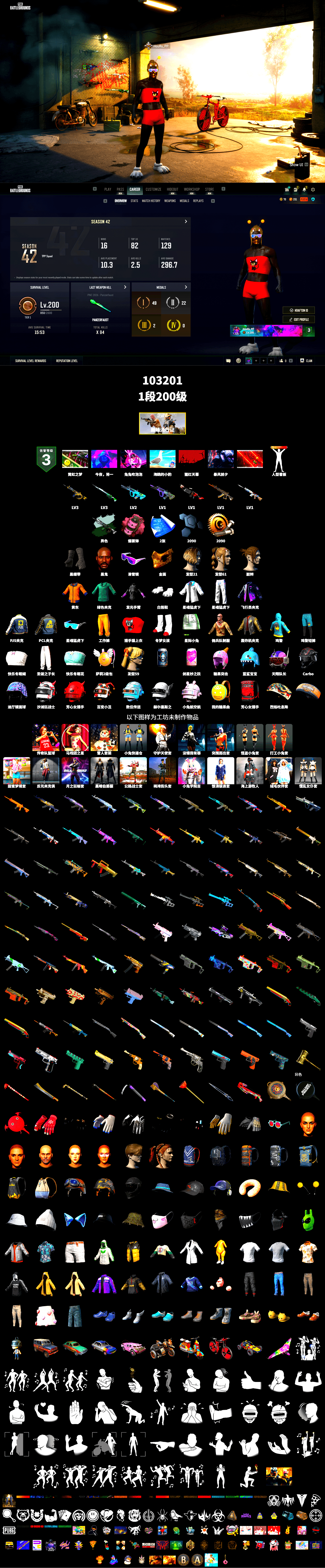 Time Keeper - M416 (Gray Green), Pink Smoke Grenade, Duncan's Infiltrator Handwraps, Jonathan Kamau, Snow Glasses, PGC 2021 Contingent Chaos Mask, Polar Bear Feet, XingHun's Tiger Strike Jacket, XingHun's Tiger Strike Pants, PJS 2019 Phase 2 Jacket, Sha Wujing's Shorts, Festive Gloves (Red) - 2