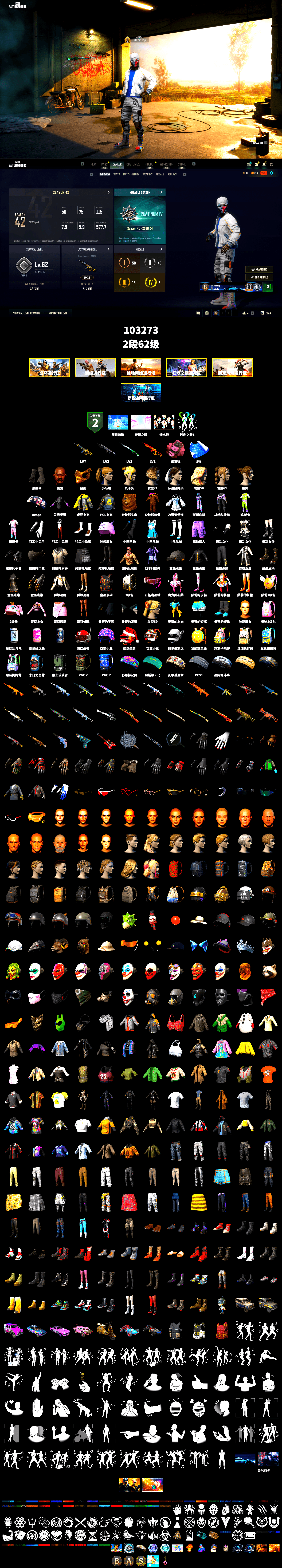 Pink Smoke Grenade, Duncan's Infiltrator Handwraps, Jonathan Kamau, PGC 2021 Contingent Chaos Mask, Aespa, Harley Quinn's Hair, DOUYU T-shirt, Sideshow Bear Feet - 2