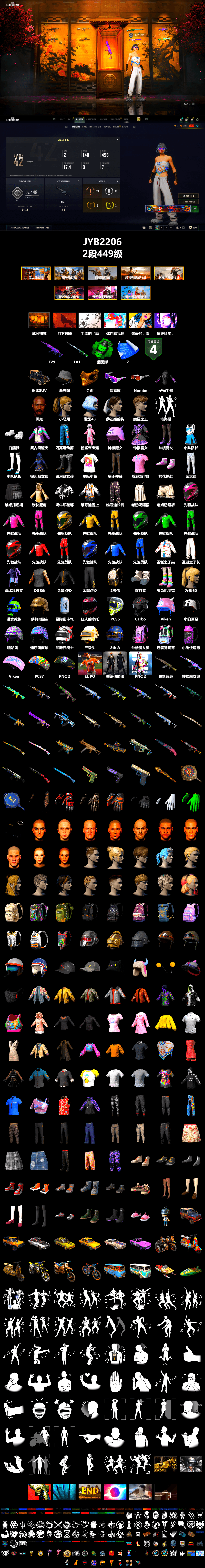 Emerald Smoke Grenade, Jonathan Kamau, Snow Glasses, PGC 2021 Contingent Chaos Mask, Polar Bear Feet, Harley Quinn's Hair - 2