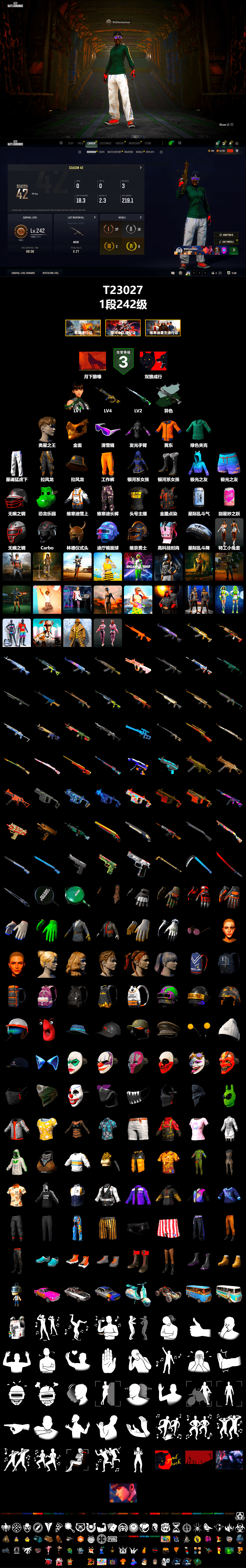 Time Keeper - M416 (Gray Green), Snow Glasses, PGC 2021 Contingent Chaos Mask, XingHun's Tiger Strike Pants, StreamerOne - 2