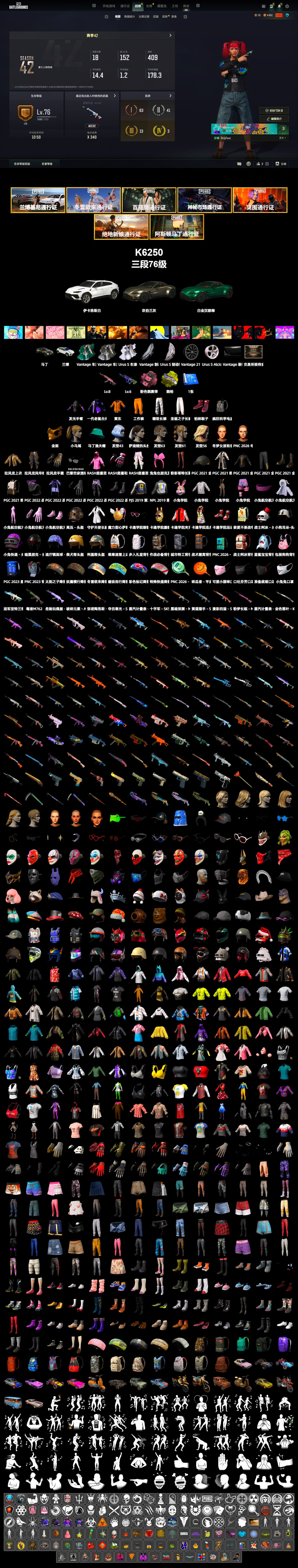 «V12 Vantage Roadster» Sports Car, PGC 2022 Tac-Tech Shirt, PGC 2021 Contingent Chaos Mask, Harley Quinn's Hair - 2