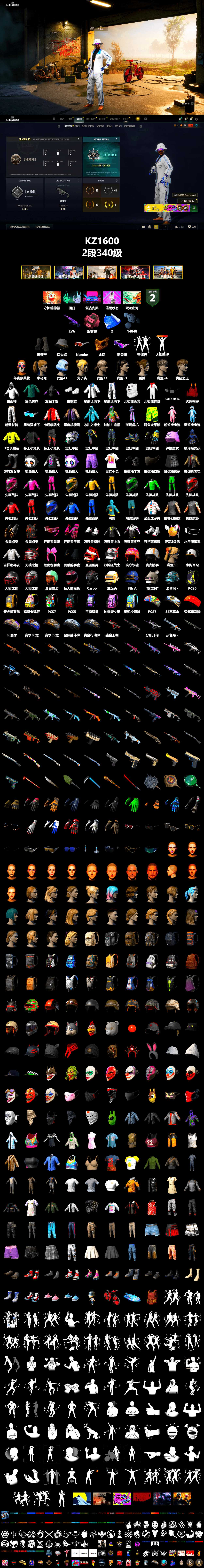 Pink Smoke Grenade, Duncan's Infiltrator Handwraps, Snow Glasses, PGC 2021 Contingent Chaos Mask, Polar Bear Feet, Harley Quinn's Hair, XingHun's Tiger Strike Jacket, XingHun's Tiger Strike Pants, Exquisite Pants, Sha Wujing's Shorts, Blue Thunder Gloves, Heavy Fur Coat (Black) - 2