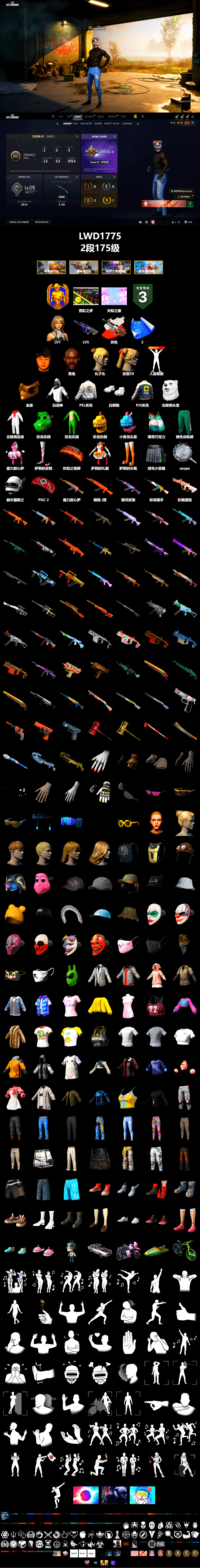 Neon Dream - AUG (White Orange), Jonathan Kamau, PGC 2021 Contingent Chaos Mask, Polar Bear Feet, PEL 2019 Phase 2 Jacket, PJS 2019 Phase 2 Jacket, Training Jacket (Green), Heavy Fur Coat (Black) - 2