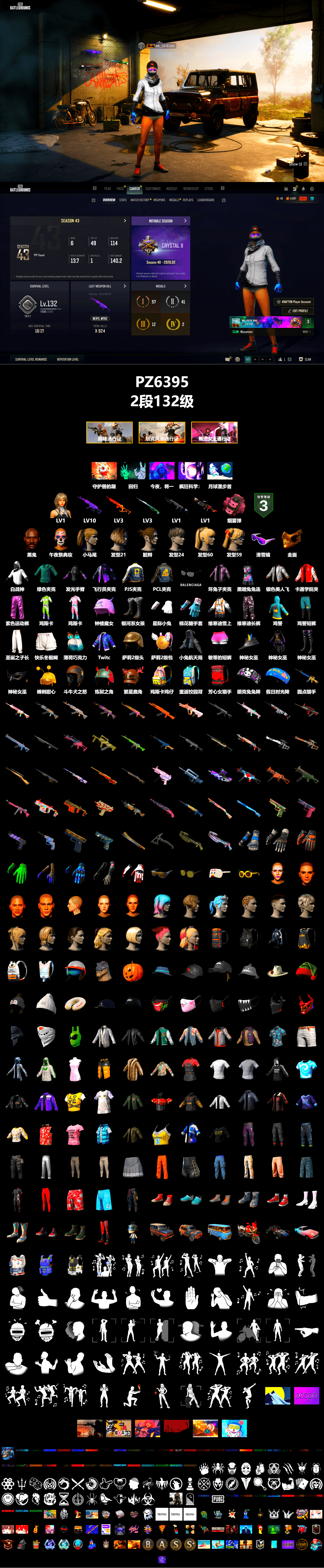 Pink Smoke Grenade, Jonathan Kamau, Snow Glasses, PGC 2021 Contingent Chaos Mask, Harley Quinn's Hair, PJS 2019 Phase 2 Jacket, Sha Wujing's Shorts, Blue Thunder Gloves, Heavy Fur Coat (Black) - 2