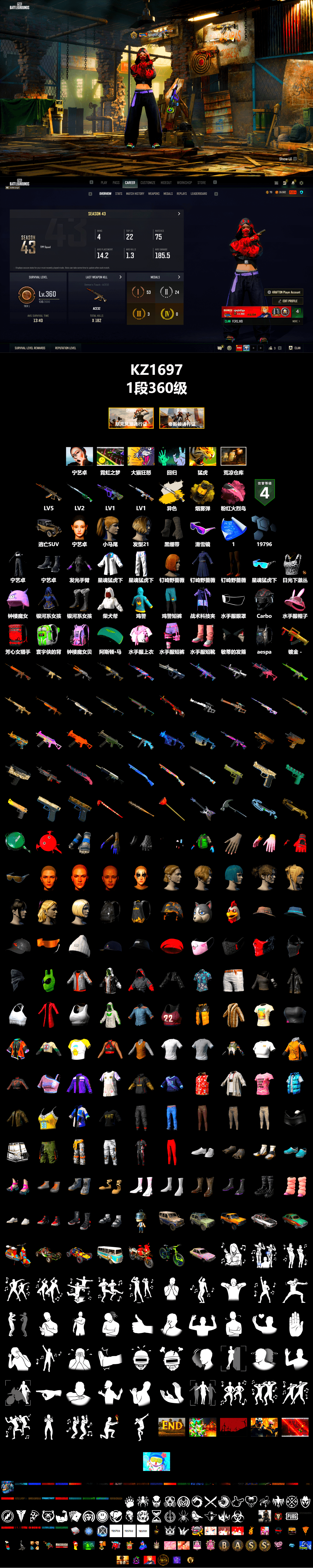 Cosmic Caliber - Kar98k (White Yellow), Yellow Smoke Grenade, Duncan's Infiltrator Handwraps, Snow Glasses, Aespa, Harley Quinn's Hair, XingHun's Tiger Strike Jacket, XingHun's Tiger Strike Pants, Sha Wujing's Shorts, Heavy Fur Coat (Black) - 2
