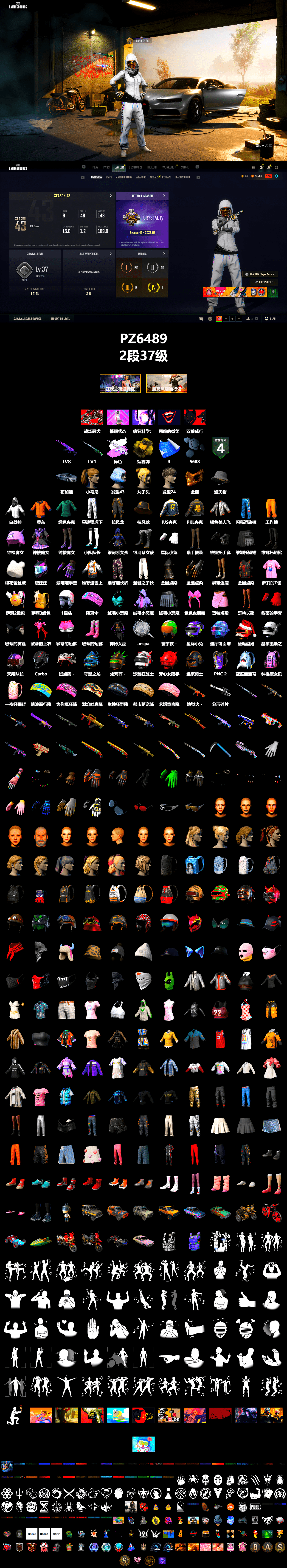 Medusa — Beryl M762 (Gray Purple), Yellow Smoke Grenade, PGC 2021 Contingent Chaos Mask, Harley Quinn's Hair, XingHun's Tiger Strike Pants, PJS 2019 Phase 2 Jacket, PKL 2019 Phase 2 Jacket, Heavy Fur Coat (Black) - 2