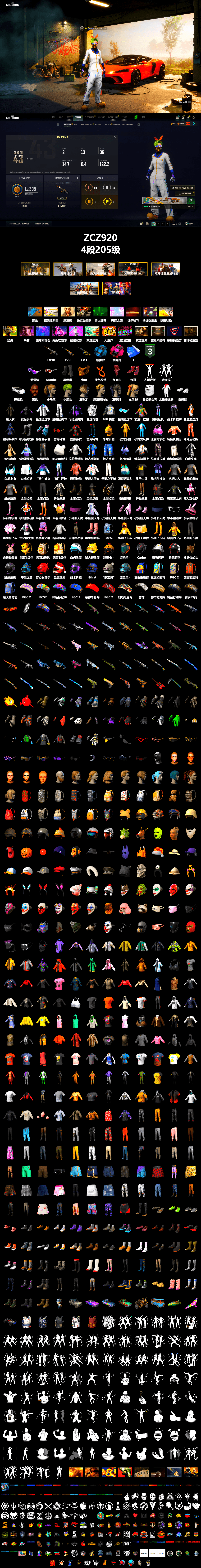 Azure Smoke Grenade, Magenta Smoke Grenade, Hi-top Trainers (Red), Duncan's Infiltrator Handwraps, Jonathan Kamau, Snow Glasses, PGC 2021 Contingent Chaos Mask, PLAYERUNKNOWN's Bandana, Heavy Fur Coat (Black), Polar Bear Feet, Harley Quinn's Hair, Hairstyle PGI.S, Rash Beixli Xtra Tough Jacket, XingHun's Tiger Strike Jacket, XingHun's Tiger Strike Pants, NPL 2019 Phase 2 Jacket, StreamerOne, Forever's S1897, Heavy Fur Coat (Black) - 2