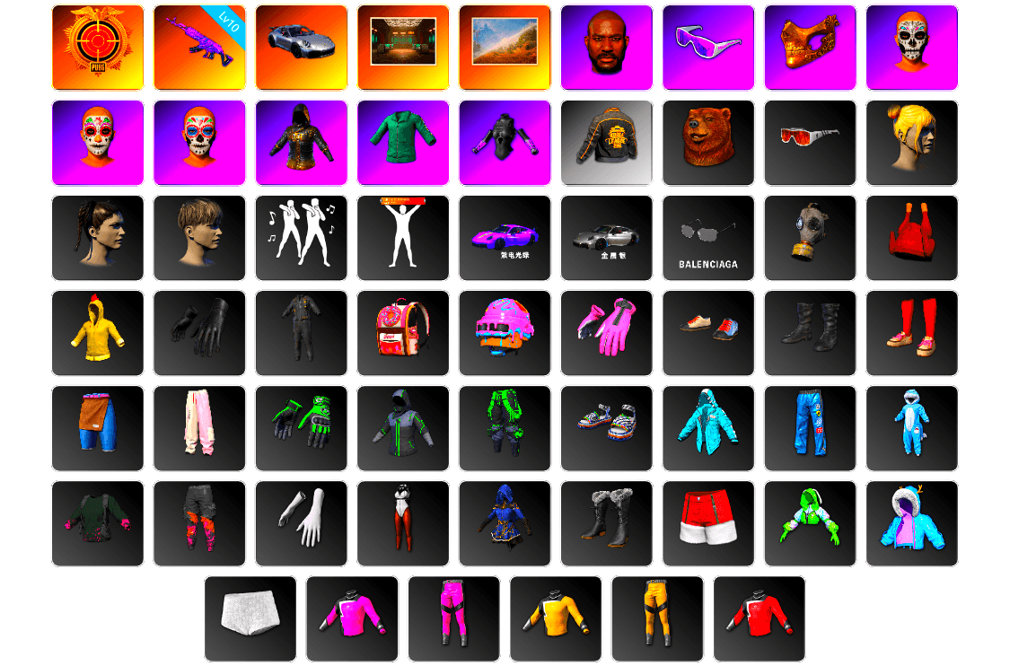 «911 Carrera GTS» Sports Car, Secret Showroom, Jonathan Kamau, Snow Glasses, PGC 2021 Contingent Chaos Mask, Bunny Academy Sailor Gloves, PKL 2019 Phase 2 Jacket, Pigff's Tactical Striker Jacket, Training Jacket (Green), Grizz's Mask, Sideshow Bear Feet, LINE FRIENDS SALLY SET - 1