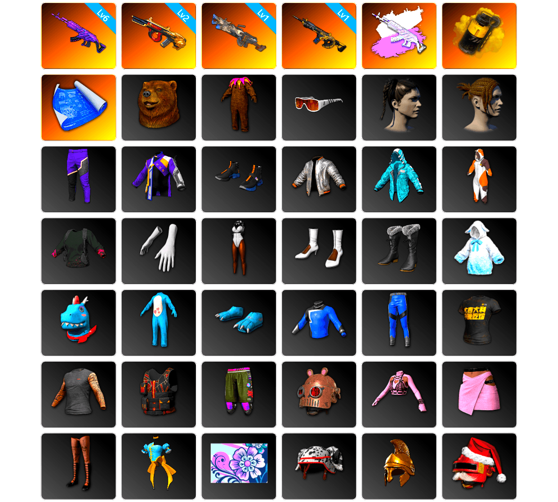 Yellow Smoke Grenade, Bunny Academy Sailor Gloves, StreamerOne, Diva Glasses (White), Grizz's Mask, GLL Grand Slam Sweatshirt, HUYA T-shirt, Sideshow Bear Feet - 1