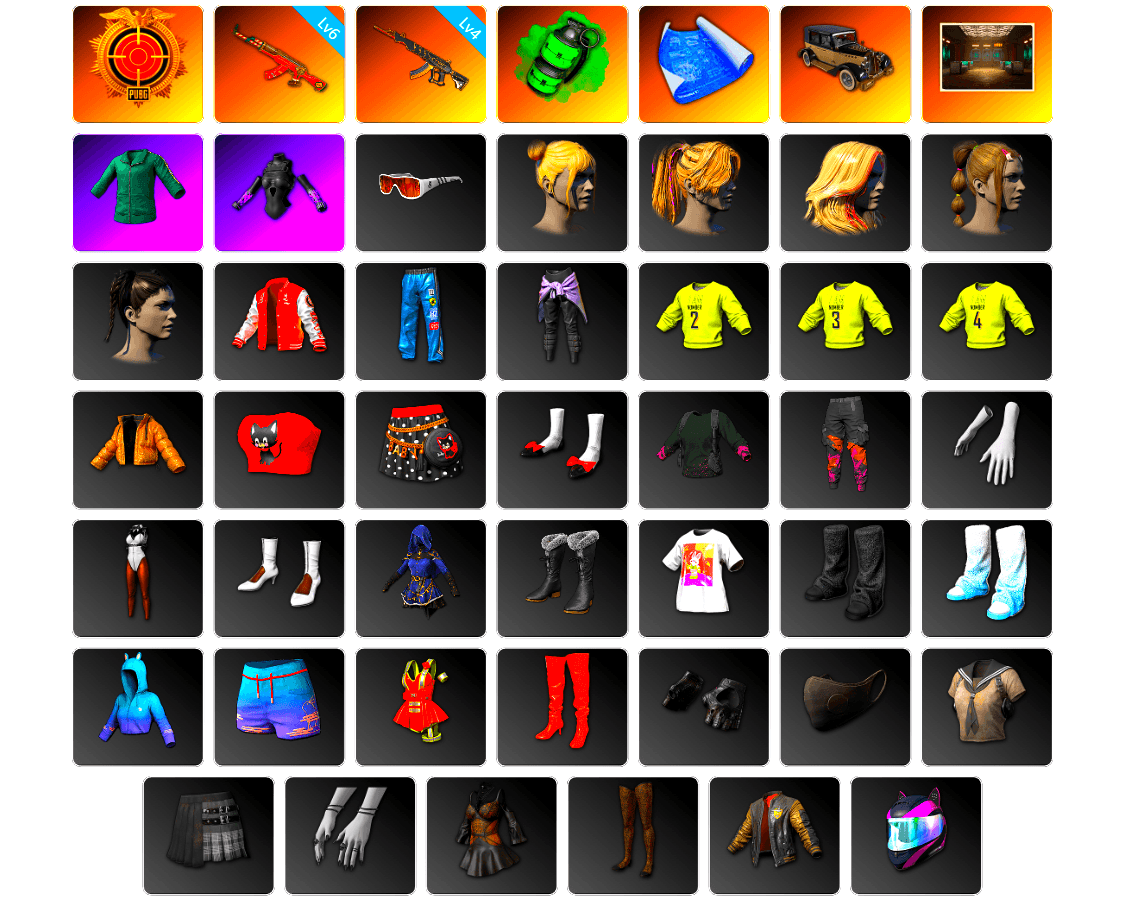 Emerald Smoke Grenade, Secret Showroom, Bunny Academy Sailor Gloves, MET Asia Series Bomber Jacket, StreamerOne, Full Autumn — M416, Grizz's Mask - 1