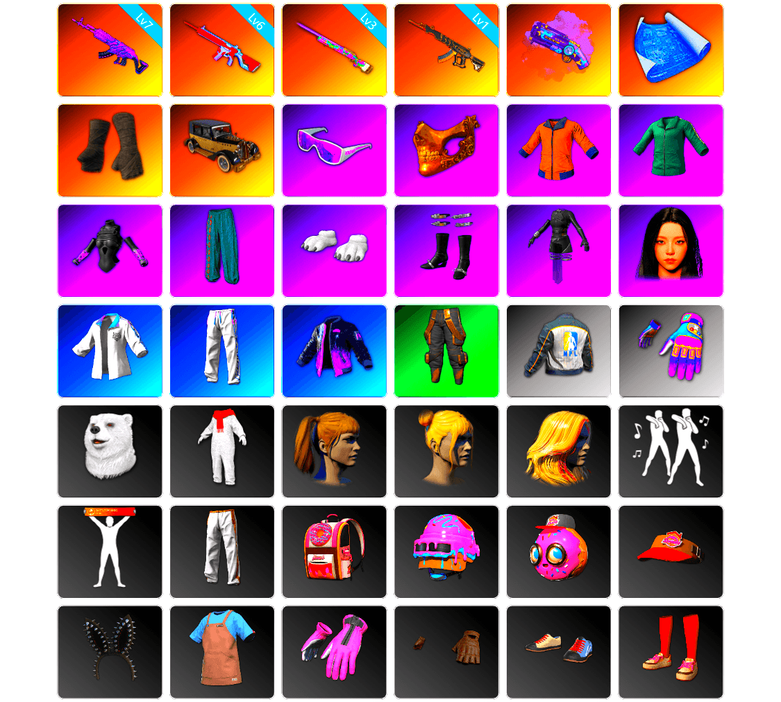 Purple Magical Mist — M79, Duncan's Infiltrator Handwraps, Snow Glasses, PGC 2021 Contingent Chaos Mask, Work Jacket, Polar Bear Feet, aespa Stage, Harley Quinn's Hair, Bunny Academy Sailor Gloves, XingHun's Tiger Strike Jacket, XingHun's Tiger Strike Pants, NPL 2019 Phase 2 Jacket, Aixleft's Gaming Streamer Hoodie, Exquisite Pants, XingHun's Tiger Strike Snow Glasses, StreamerOne, GPT 2025 Four Angry Men Jacket, aespa KARINA, Blue Thunder Gloves, Diva Glasses (White), Grizz's Mask - 1