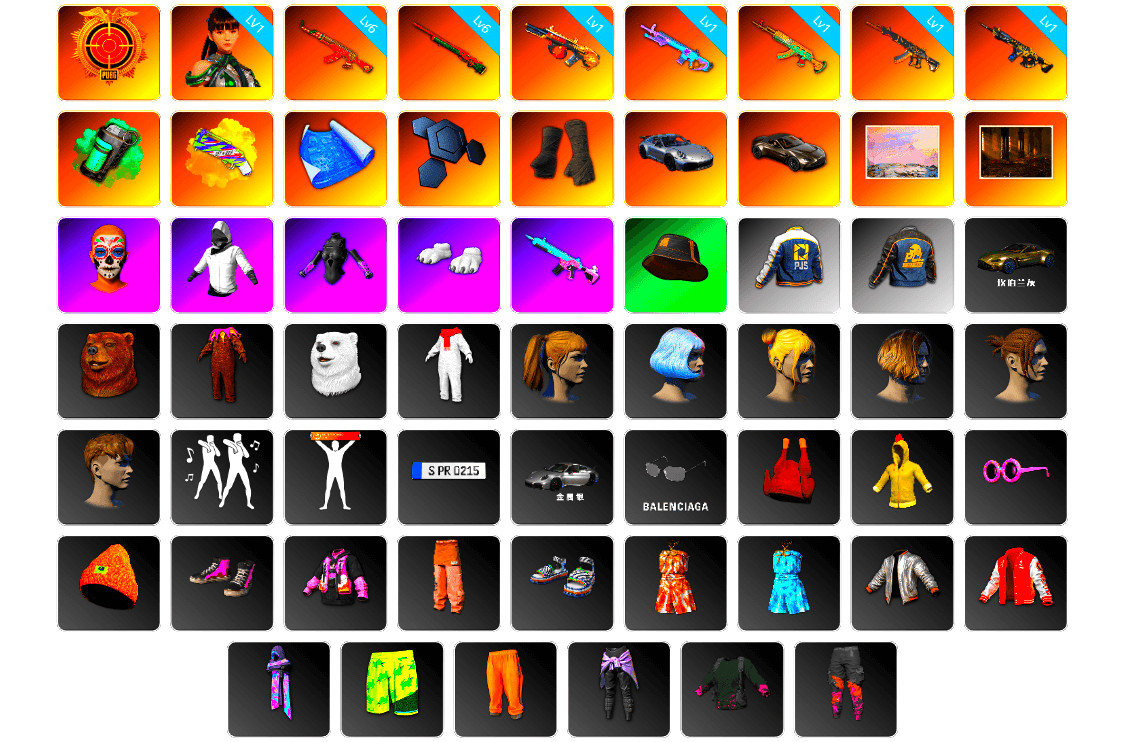 Teal Smoke Grenade, Yellow Fog of Fury — M79, Duncan's Infiltrator Handwraps, «911 Carrera GTS» Sports Car, «V12 Vantage Roadster» Sports Car, Polar Bear Feet, Harley Quinn's Hair, Nostalgia, PJS 2019 Phase 2 Jacket, StreamerOne, Sideshow Bear Feet - 1