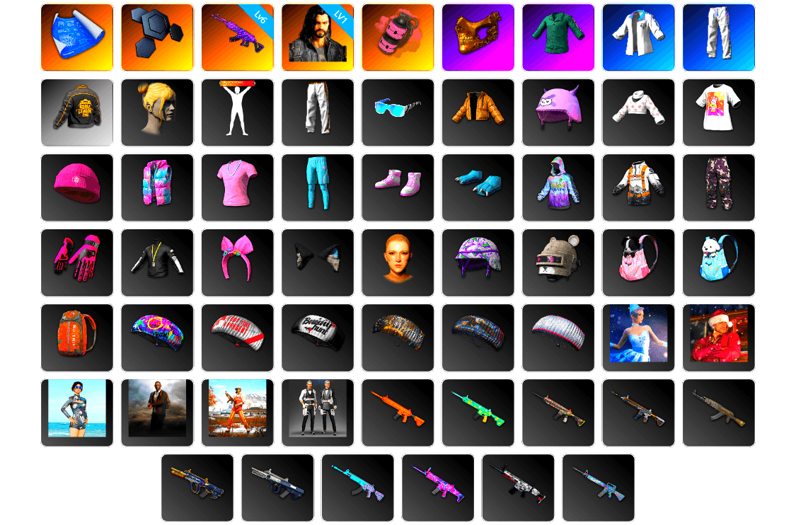 Pink Smoke Grenade, PGC 2021 Contingent Chaos Mask, XingHun's Tiger Strike Jacket, XingHun's Tiger Strike Pants, PKL 2019 Phase 2 Jacket, Exquisite Pants, XingHun's Tiger Strike Snow Glasses, Grizz's Mask, 2018 PUBG ALL-STAR T-shirt (Korean) - 1