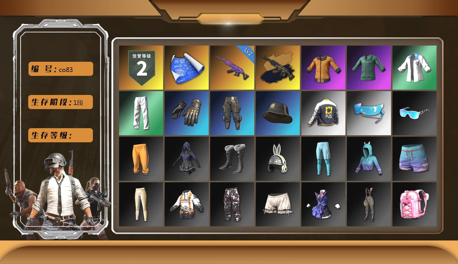 Work Jacket, Bunny Academy Sailor Gloves, XingHun's Tiger Strike Jacket, XingHun's Tiger Strike Pants, PJS 2019 Phase 2 Jacket, Aixleft's Gaming Streamer Hoodie, XingHun's Tiger Strike Snow Glasses, MET Asia Series Bomber Jacket - 1