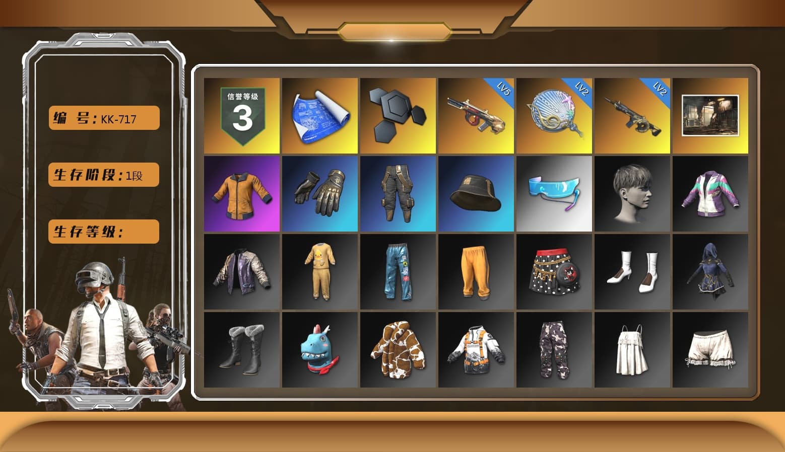 Work Jacket, Desolate Warehouse, Aixleft's Gaming Streamer Hoodie, Grizz's Mask - 1