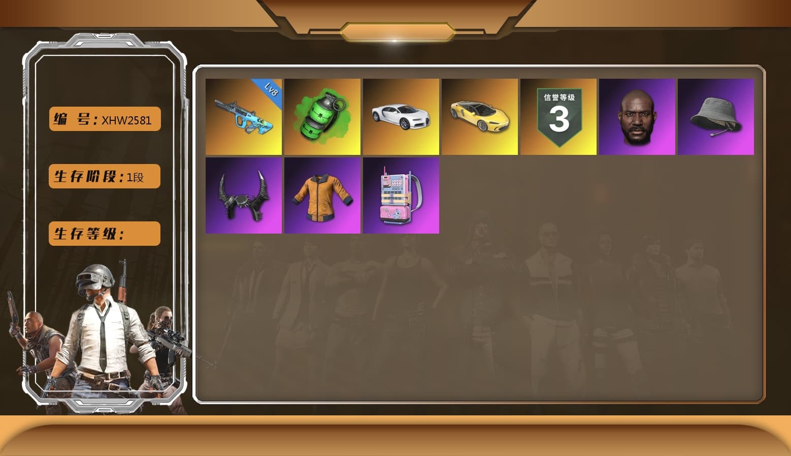 «Chiron» Sports Car, Jonathan Kamau, Headset Bucket Hat, Demon Biker Horns, Duncan's Infiltrator Handwraps - 1