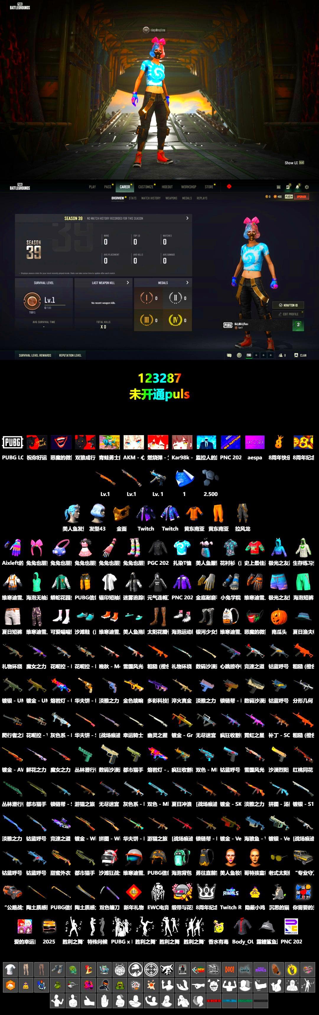 PGC 2021 Contingent Chaos Mask, Work Jacket, Short Sleeve Anchor Print Shirt, Aixleft's Gaming Streamer Hoodie, Full Autumn — M416 - 2