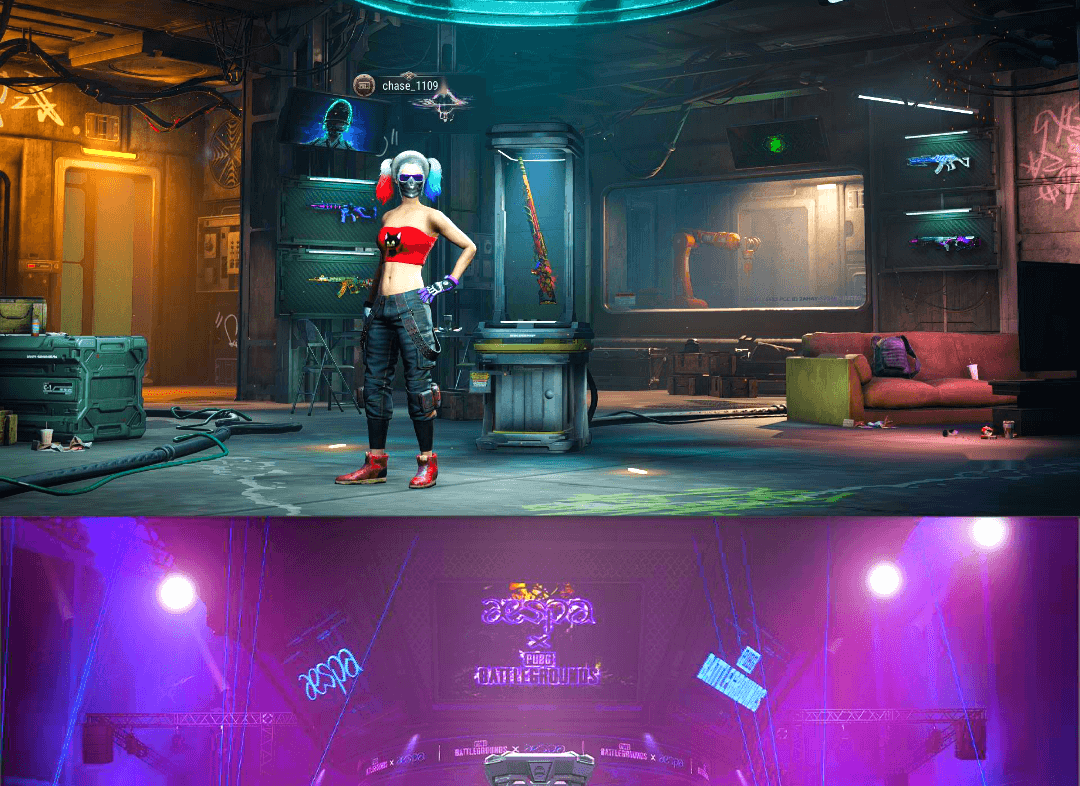 Final Serenade — M24 (Blue Black) [10], Final Serenade — M24 [10], Chamber of Triumph [6], Emerald Smoke Grenade [3], Tiger Hunter — Kar98k, Cyber Threat — Mk12, Darkest Depths — Beryl M762, Over the Rainbow — M24, Demon Hunter — ACE32, Deadly Dollhouse — SLR, Harley Quinn's Hair, PGC 2021 Contingent Chaos Mask, Headset Bucket Hat, Snow Glasses, Harley Quinn's Hair, Survivalist Slacks, Bilibili Biker Jacket, Escapee Jacket, Heybox Gloves, Zhu Bajie — M416, Sun Wukong — M24, Tang Sanzang — Pan, No Signal — M416, ZERO-G — MP5K, Midnight Menace — Kar98k, Sha Wujing — Mini14, WackyJacky101's Jacket, Work Jacket, Rash Beixli Xtra Tough Jacket, Demon Biker Horns, Minotaur — AUG, Siren — Pan (Pink), Cerberus — M249, Medusa — Beryl M762, Siren — Pan, Reaper Mask, Aixleft's Gaming Streamer Hoodie, Rash Beixli Xtra Tough Jacket, Yellow Fog of Fury — M79, Orange Fog of Fury — M79, Magenta Smoke Grenade, Hocus Focus — Mk12, Chrono Cannon — SKS, Hanna, Weapons Shrine, Showroom, Winter Hideout, Demon's Touch — ACE32, Purple Magical Mist — M79, Blue Magical Mist — M79, aespa Stage, Sun Scorched — S1897, «Chiron» Sports Car, G-DRAGON — AUG (Red), G-DRAGON — AUG, Winter Eclipse — MP5K, «Cayenne Turbo GT» SUV, «911 Carrera GTS» Sports Car, «Panamera Turbo S» Sedan, Backstreet Garage, Faded Ghost — AWM, Absolute Zero - Groza (Yellow Coral), Time Keeper - M416 (Gray Green), Obscura - Mk12 (Silver Fuchsia), Obscura - Mk12, Void — Pan (Yellow Orange) - 1